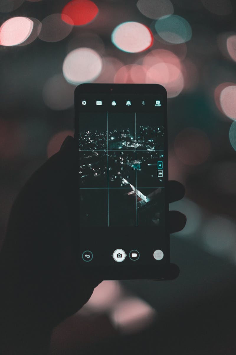 Phone being used as webcam concept